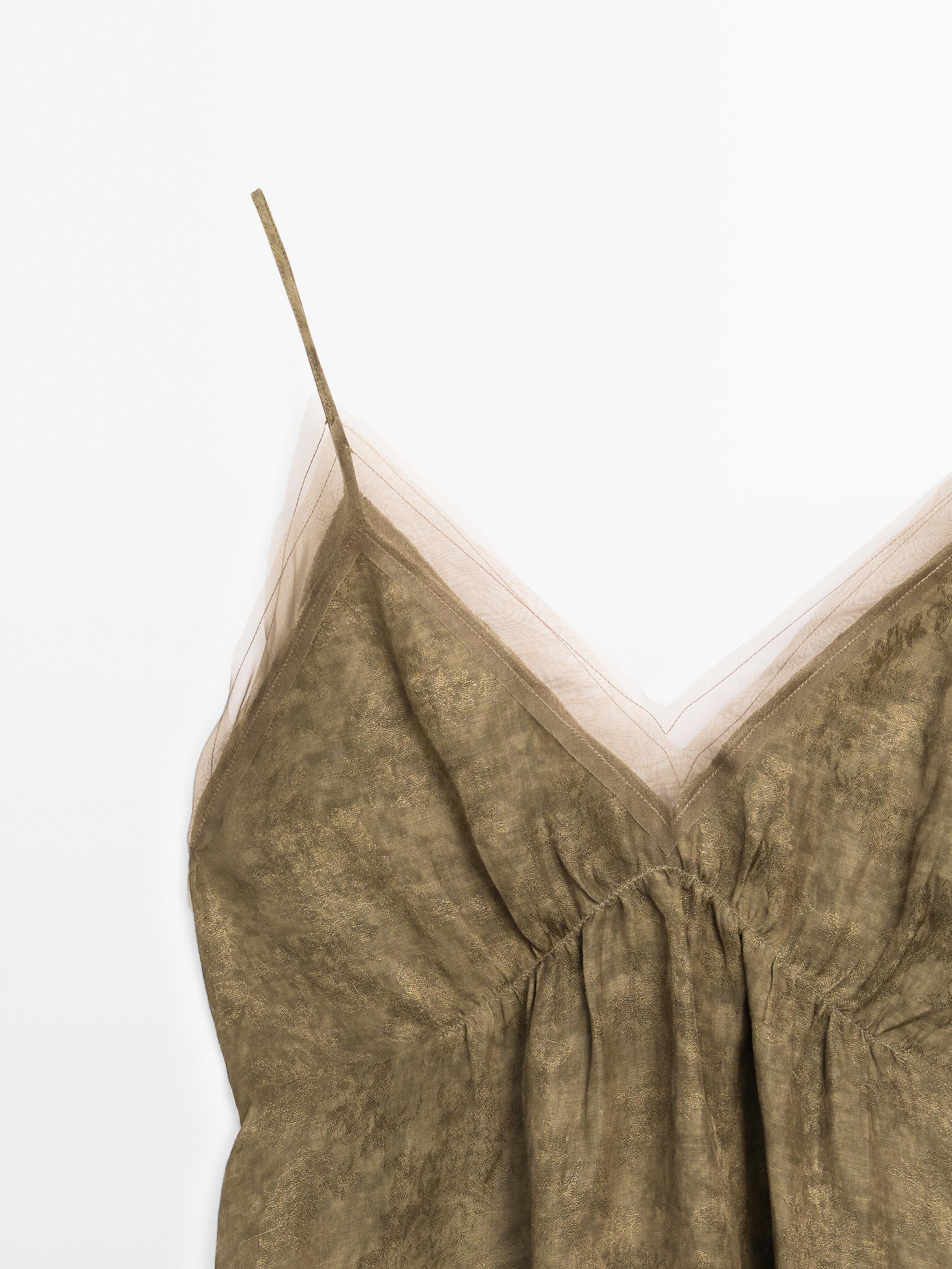 Robe midi nuisette transparence